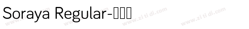 Soraya Regular字体转换